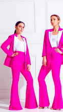 Load image into Gallery viewer, double breasted blazer and flare trousers in pink