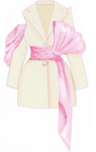 Load image into Gallery viewer, Bow Blazer Dress With Contrast Pink Detail