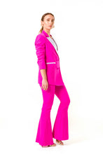 Load image into Gallery viewer, double breasted blazer and flare trousers in pink