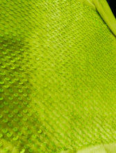 Load image into Gallery viewer, Long Sleeve Wrap Dress In Neon Sequin Velvet - V Karla Onochie