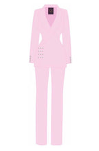 Load image into Gallery viewer, two piece pearl embellished suit in pink