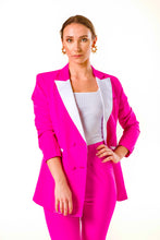 Load image into Gallery viewer, double breasted blazer and flare trousers in pink