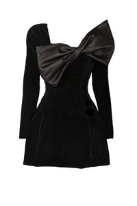 The Sculpted Bow Little Black Dress