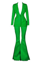 Load image into Gallery viewer, Parakeet Green Tailored Blazer &amp; Trouser Set
