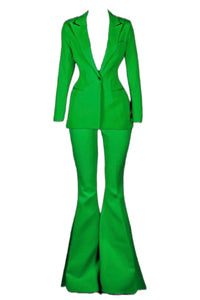 Parakeet Green Tailored Blazer & Trouser Set