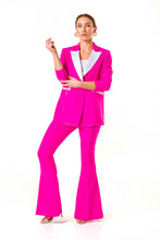 Load image into Gallery viewer, double breasted blazer and flare trousers in pink
